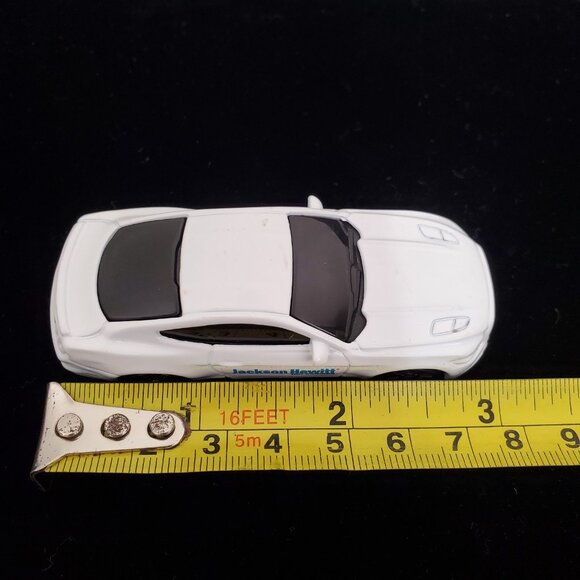 Maisto 2015 Ford Mustang GT Diecast Car White Jackson Hewitt Tax ServeLogo Promo - Picture 12 of 14